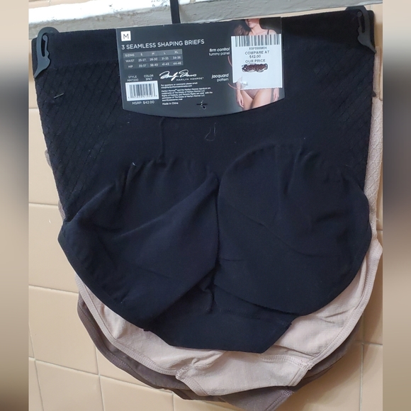 NWT Marylyn Monroe 3Pk Seamless Shaping Briefs; S, M, L, XL.  Br/Tan/Bl $35Each. - Picture 16 of 17
